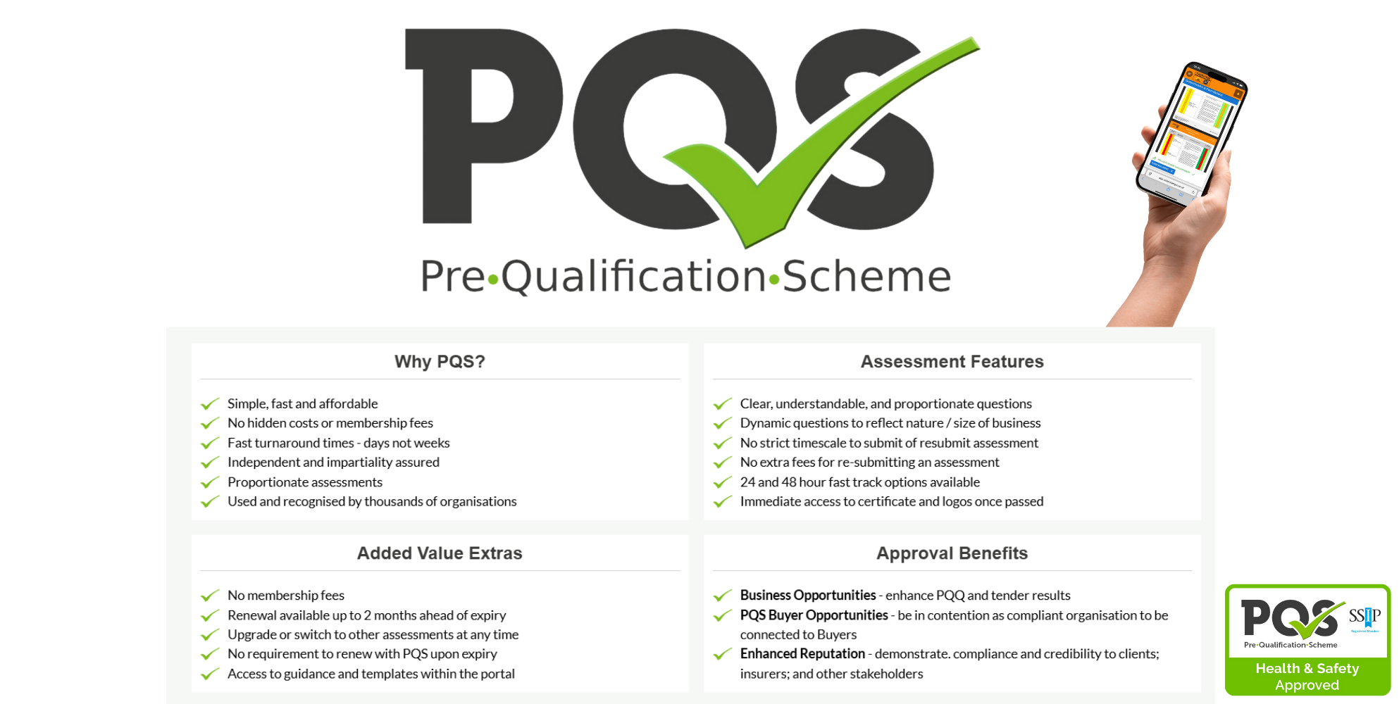 Get SSIP accreditation fast with Safety Hangar Health and Safety Software