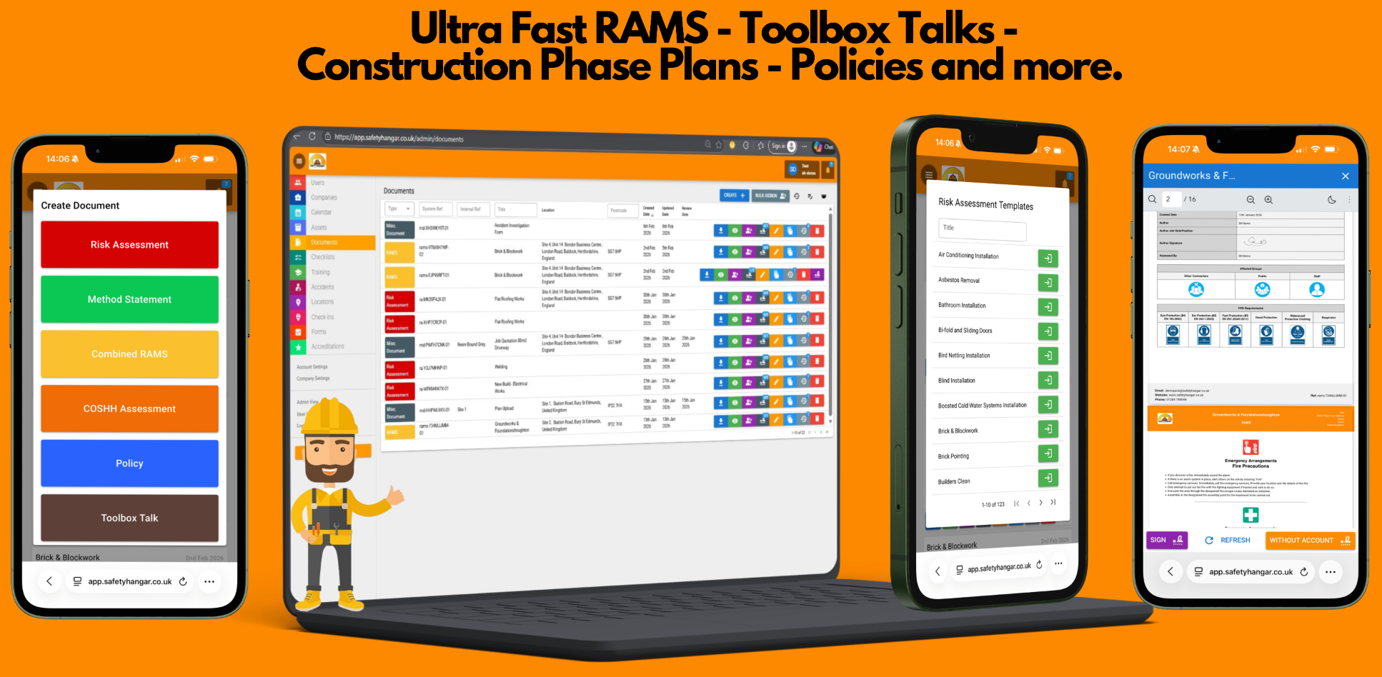 Workplace Safety - Health & Safety Management Software - RAMS app 2026